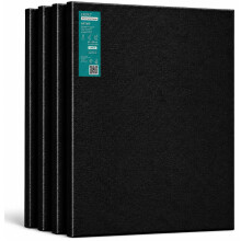 EXERZ Black Stretched Canvas 40x50cm 4pcs Cotton 280GSM