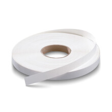 FAKILO Melamine Edge Banding White 16mm x 77m Veneer Edging Easy Application Iron on Edge Banding Tape for Cabinet Plywood Repairs Furniture