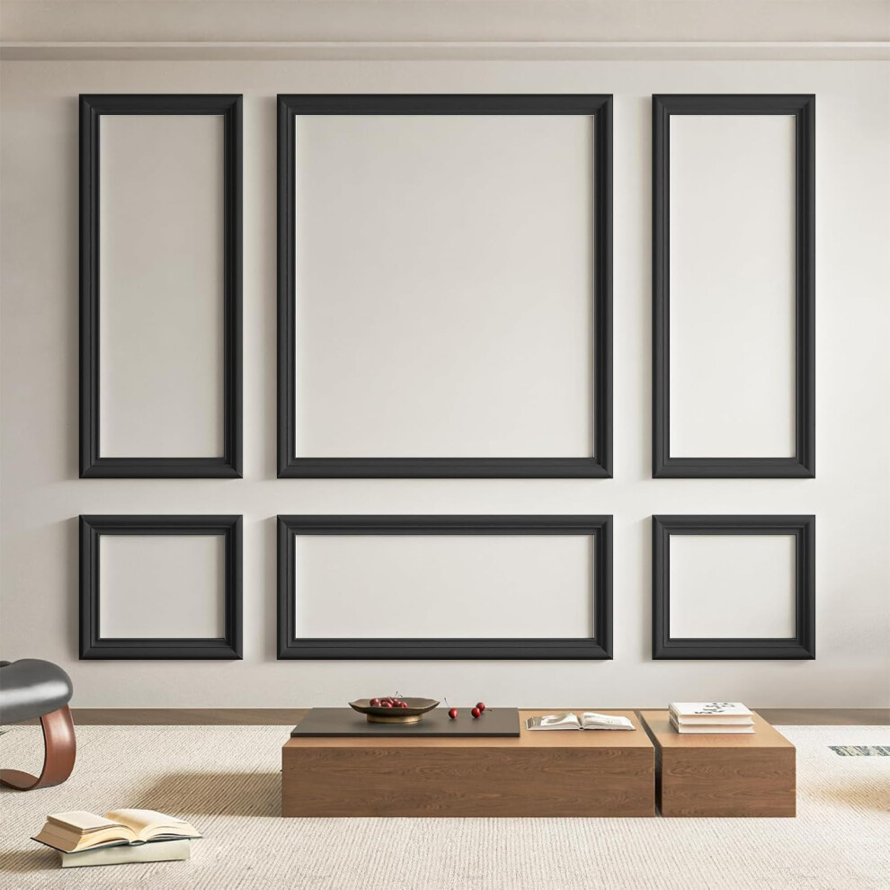 Art3d Pre-Cut Wall Molding Set Of 6 Pcs, Ready-To-Assemble Wainscoting Panels For Interior Wall Dã©Cor Living Room Bedroom Accent Wall 5051227967121