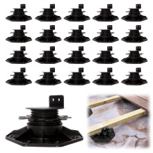Pedestal Supports, 20 Pieces Decking Supports with 30-60mm Adjustable Height Adjustable Decking Support with 800 kg Load Capacity for WPC Decking