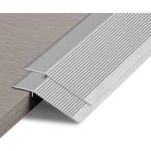 2PCS Aluminum Floor Transition Strip Door Bar,Floor Bar for Doorways Threshold Ramp Tile Laminate Planks,Suitable for Height Difference