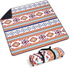 Siegvoll Picnic Blanket 200 x 200 cm XXL, Waterproof Sand-Free Beach Blanket, 3-Layer Padded Insulated Camping Blanket, Beach Mat for Outdoor