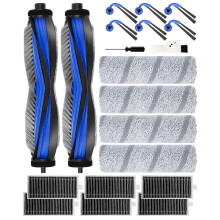 Yivy 20PCS X11 OmniCyclone Accessories Kit for ECOVACS Deebot X11 OmniCyclone/X11 Pro Omni Robot Vacuum Cleaner: 2 Main Brushes, 6 Side Brushes