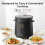 Compact Mini Rice Cooker Small Kitchen 3-Cup (Uncooked) / 6-Cup (Cooked), Non Stick Ceramic Inner Pot Rice Maker, 24H Timer Delay, Auto Keep Warm 2