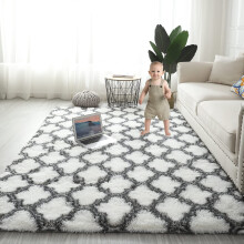 Gsogcax Rugs Living Room 5'x7' Super Soft Fluffy Area Rugs for Bedroom Shaggy Anti-Skid Comfortable Large Rugs Indoor Modern Home Decor Floor Carpet