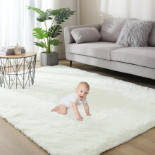 Gsogcax Rugs Living Room 6.56'x9.84' Super Soft Fluffy Area Rugs for Bedroom Shaggy Anti-Skid Comfortable Large Rugs Indoor Modern Home Decor Floor