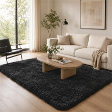 BEIMO Soft Fluffy Rugs for Bedrooms 160x230cm, Super Plush Shaggy Pure Color Area Rug, Fluffy Faux Fur Carpets, High Pile Rug Non Shedding