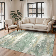BEIMO XL Washable Rugs 200x290cm, Abstract Area Rugs for Bedroom Soft Short Pile, Machine Washable Rug Non-Slip Large Rugs for Living Room
