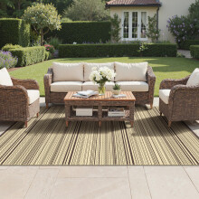 GENIMO Outdoor Rug 240x300cm,Extra Large Waterproof Reversible Garden Mat Recycled Plastic UV Resistant Modern Outdoor Carpet for