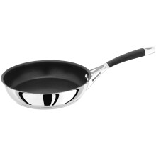 Stellar Flow 20cm Frying Pan, Non-Stick, Induction Suitable, Stainless Steel Cooking Pot, Oven Safe Cookware
