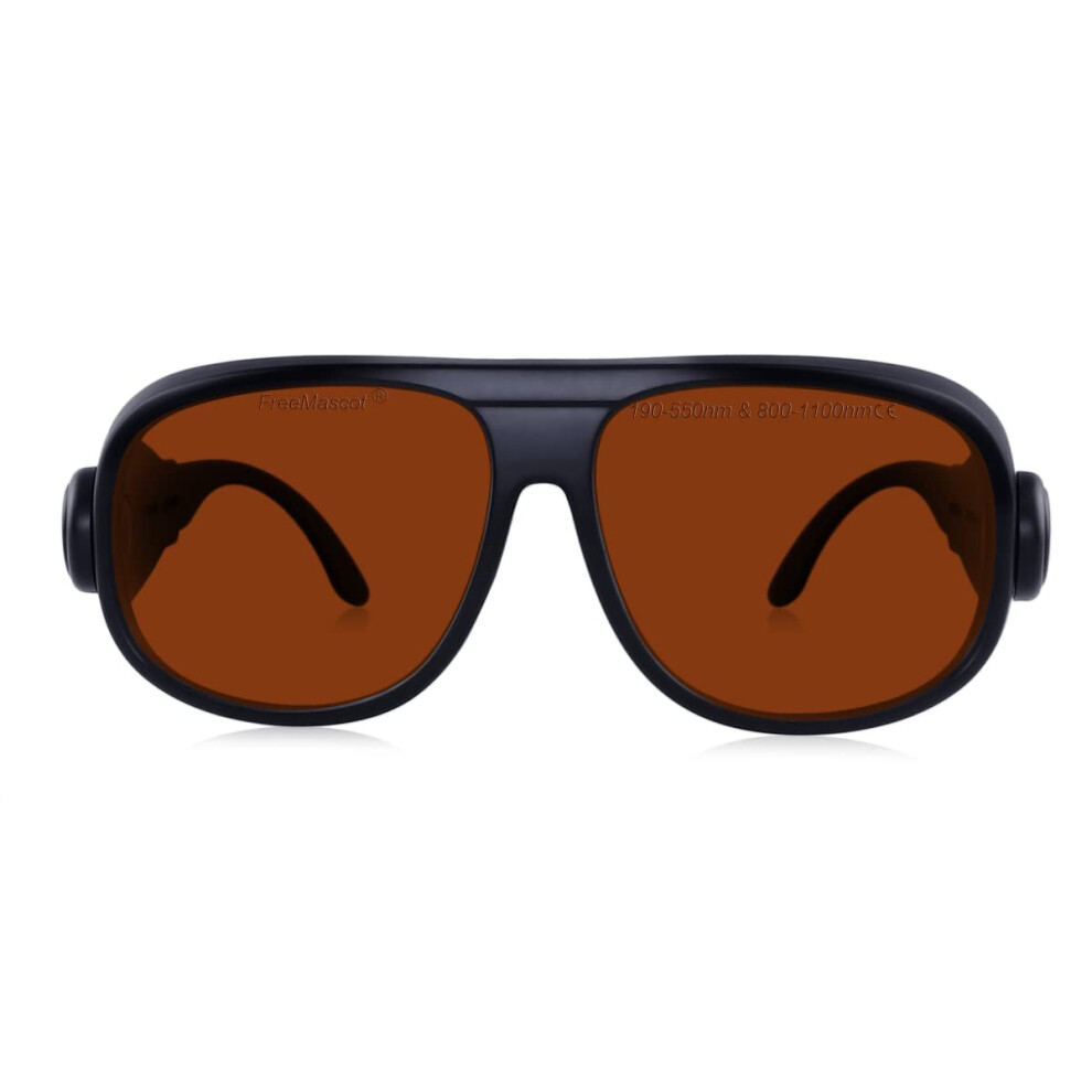 Freemascot Od 6+ 190Nm-550Nm / 800Nm-1100Nm Wavelength Professional Laser Safety Glasses For 405Nm, 450Nm, 532Nm, 808Nm, 980Nm,1064Nm, 1100Nm Laser 5051227978134