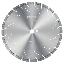 VEVOR Diamond Blade, 14inch/350mm Concrete Saw Blade Wet or Dry, 0.47inch/12mm Slanted Teeth Diamond Segment Blade