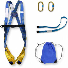 Fall Safety Harness Kit - Retention System - Holding Kit for Safety at Work and Climbing - Climbing Harness - Ferrata Kit (Advanced Model)
