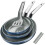 stackbear Ceramic Non Stick Frying Pan Set 20/24/28cm, Stackable Design 1