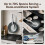 stackbear Ceramic Non Stick Frying Pan Set 20/24/28cm, Stackable Design 2