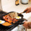 InGenious Lazy Man Frying Pan Multiple Hob Non Stick 5 Section Breakfast Skillet | 28 cm Rectangular Multi Section Griddle 5