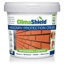 Climashield Masonry Waterproofing Cream - 3L - Exterior Brick Sealer & Rain Repellent Clear Waterproof Sealant for Concrete, Cement, Mortar