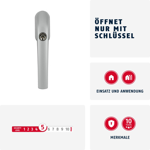 Abus Abus lockable window handle, 373855 1