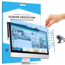 FiiMoo Removable 23.8 inch Laptop Anti Blue Screen Protector, Anti Glare Filter Film Eye Protection Blue Light Blocking Screen Protector for 23.8"