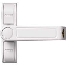 ABUS Additional Window Lock 2410 - Security Lock with Swivel Lock for Single-Wing Windows, Various Locking, ABUS Security Level 6 - 89628 - White