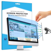 FiiMoo Removable 23 inch Laptop Anti Blue Screen Protector, Anti Glare Filter Film Eye Protection Blue Light Blocking Screen Protector for 23"
