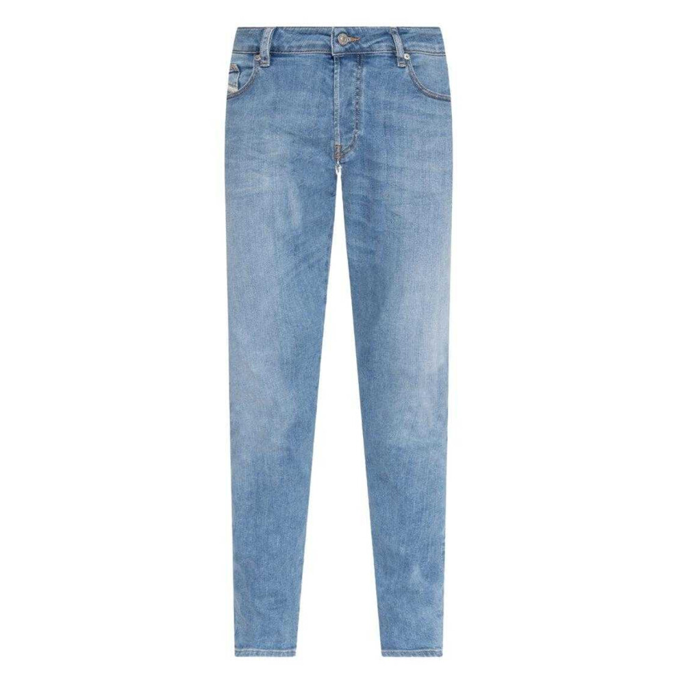 Diesel (33R, Light Blue) Mens D-Yennox Tapered Jeans