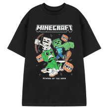 (XXL, Black) Minecraft Mens Tnt Short-Sleeved T-Shirt