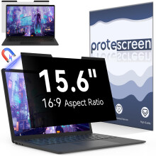 Magnetic Laptop Privacy Screen 15.6 Inch for 16:9 Computer Monitor, 15" Removable Anti Glare Protector Blue Light Filter Shield Film Compatible with