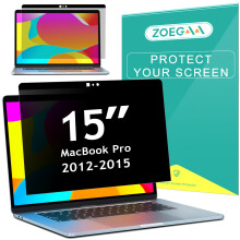 ZOEGAA Privacy Screen MacBook Pro 15 Inch, Magnetic Removable Anti Blue Light Privacy Screen for MacBook Pro 15 Inch