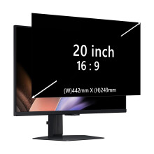 RanBluu 20 inch Laptop Privacy Screen Filter for Display, 20" Removable Anti Glare Protector