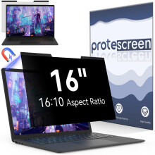 Magnetic Laptop Privacy Screen 16 Inch for 16:10 Computer Monitor, 16" Removable Anti Glare Protector Blue Light Filter Shield Film Compatible with