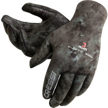 Cressi Tracina Neoprene Spearfishing Gloves - Camouflage Dark, Medium