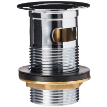 Bristan W BASIN10 C Basin Clicker Waste Round Slotted - Chrome
