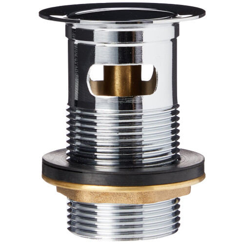 Bristan Bristan W BASIN10 C Basin Clicker Waste Round Slotted - Chrome 1
