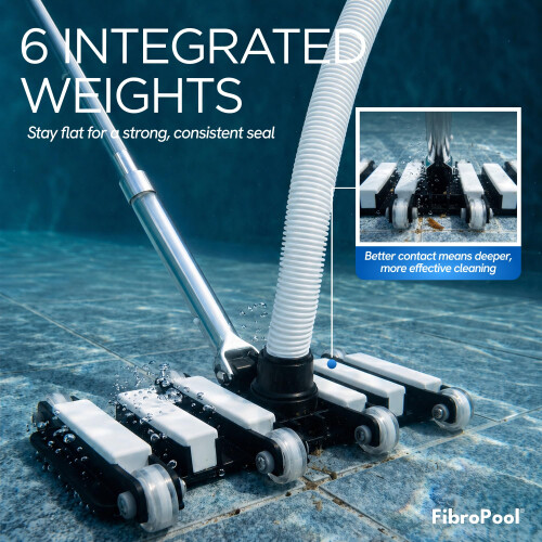 FibroPRO Professional Flexible Swimming Pool Vacuum Head 2