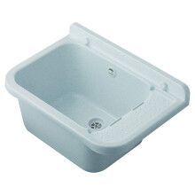 Negrari AM2051M Wall Mounted Sink in Resin, Acid and Moisture Resistant, for Outdoor, W50 x P34 H21, Marbled