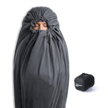 Litume All Season Sleeping Bag Liner Adds Up to 15C/ 27F, Compressible and Lightweight Mummy Sleeping Sack for Backpacking, Camping
