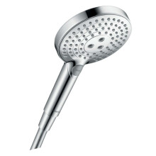 hansgrohe Raindance Select S - shower head, hand shower round ( 120 mm) with 3 sprays, with anti-limescale function, chrome, 26014000