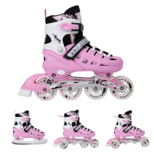 4-in-1 Inline-/Schlittschuhe, Pink, Größe S (31-34)
