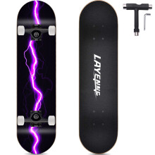 Complete skateboards, 8-layer maple board, double warped design, suitable for adults, beginners, boys, girls, children