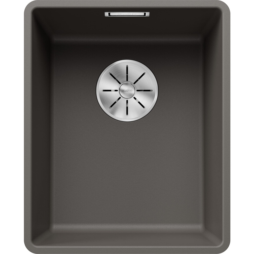 Blanco Subline 320-F | Silgranit Sink In Volcano Grey | Installation Type: Flushmount Installation | For 40 Cm Wide Base Cabinets 5051227988157