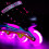 Inline-/Schlittschuhe, 4-in-1, Pink LED, Größe L (39-42) 7