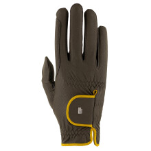 Roeckl Sports equestrian gloves MALTA, summer riding glove, khaki/mustard 6