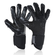 GK Saver Bravo B1 Blackout professional argo negative cut Savefingers giga grip Football goalkeeping gloves size 6 to 11.(Bravo Blackout YF 11)