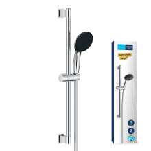 GROHE Vitalio Start 110 - Shower Set (Round 11cm Hand Shower 2 Spray: Rain & Jet, Anti-Limescale System, Shower Hose 1.75m, Rail 60cm, Water Saving)