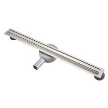 GY Bath 360Siphon Linear Shower Drain 50cm, 304 Stainless Steel, Narrow Odor Proof Floor Drain Set with Hair Strainer and Shower Waste Trap