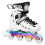 Inline-/ijsschaatsen, 4-in-1, witte led, maat L (39-42) 2
