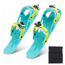 Mini Ski Skates, 38.5x11.8 cm/15.16x4.65 in Ski Shoes Short Adjusable Skiboards Attach to Skis Boots Snowskates Snowblades Skiboards for Downhill