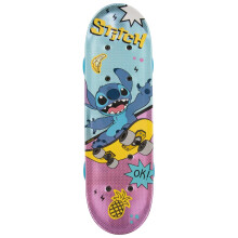 DISNEY Stitch Children's skateboard 42 cm, non-slip board, lightweight, STABLE up to 20 kg (Stitch)