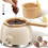 LUSHYUM Electric Chocolate Melting Pot with 2 Insert Pots, 800ml Capacity 1